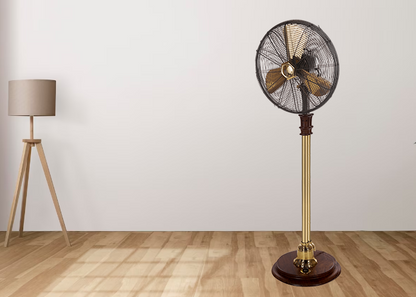 Pedestal Wooden Fan By The Fan Studio